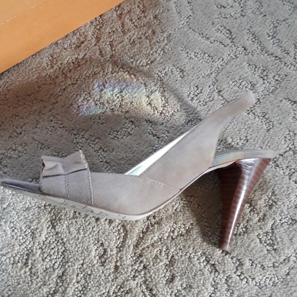 Unisa Taupe Suede Opened Toed Sandals - Picture 3 of 5